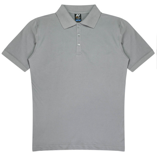 Clayfield Mens Polos Silver
